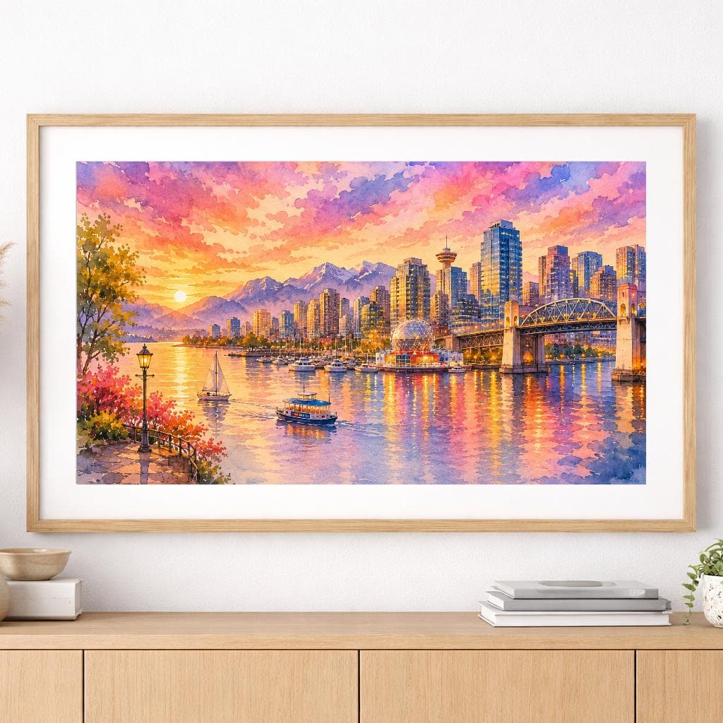 Vancouver watercolor prints