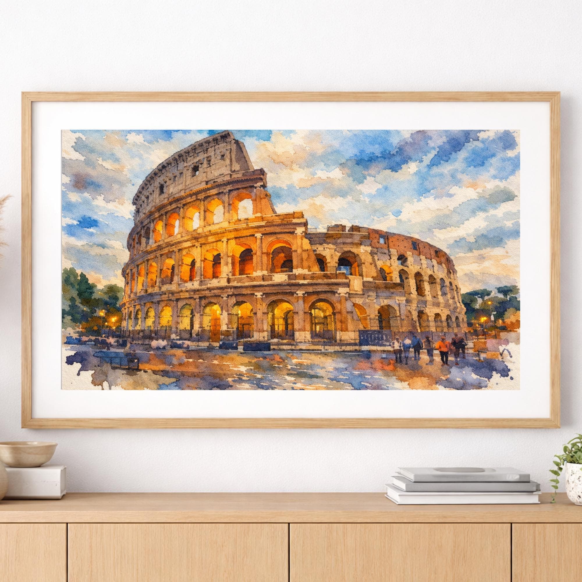 Rome watercolor prints