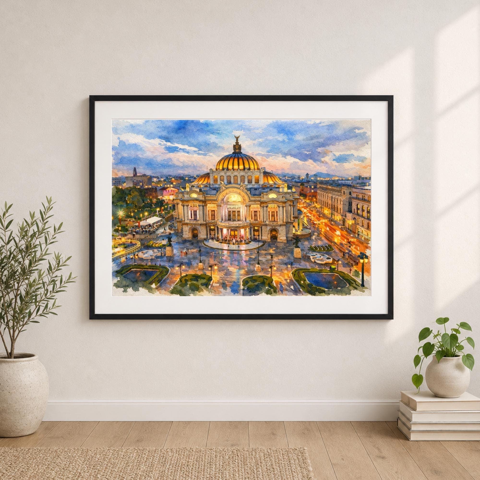 Mexico City watercolor prints